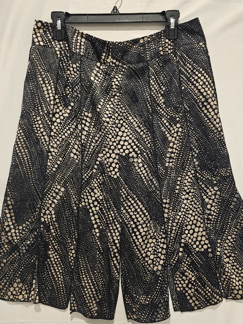 Vintage 90s Drama Polka Dot Midi Skirt Women's Size 12 Paneled Retro